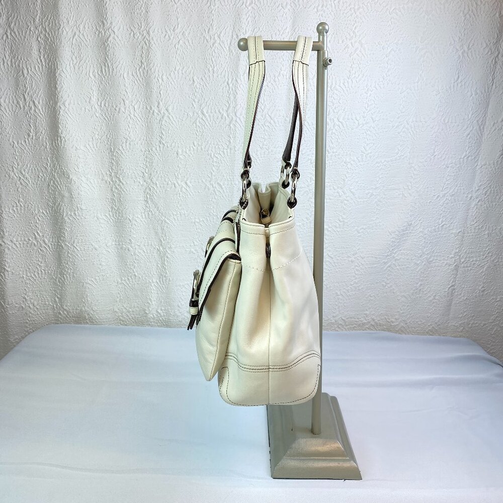 Coach Legacy Leather Pocket Tote | Cindy 🤍  Buckle Front Multi-Compartment 6468 - Picture 3 of 16